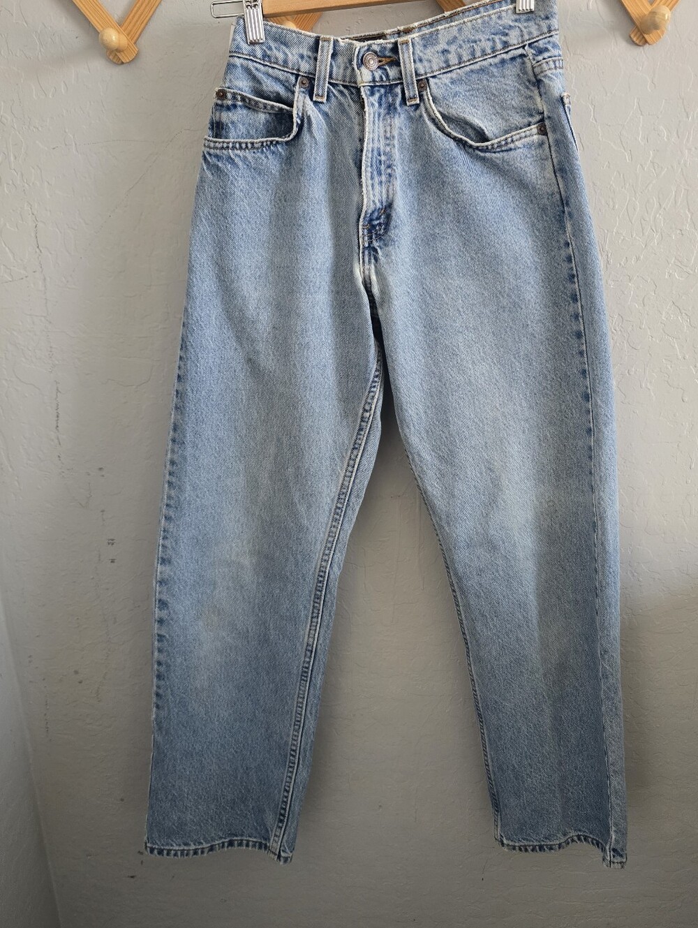 Vintage Orange Tab Levi's 565 Wide Leg Student Jeans Size 27 X 30